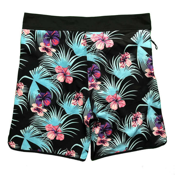 Herre Badebukser med funktionelt design og luksuriøst hibiscus-mønster Stilla