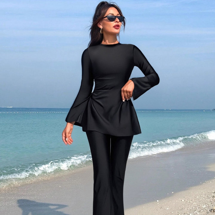 Damer elegant stranddragt med vidt svingende overdel Skovae