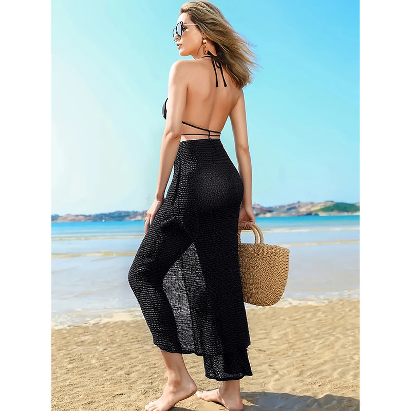 Dame Maxi-Sarong med sidelæg Skovae
