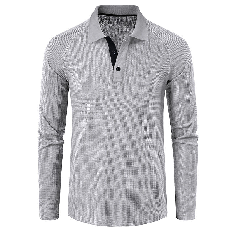Herrer poloshirt med innovativ strukturdesign og afslappet snit Stilla