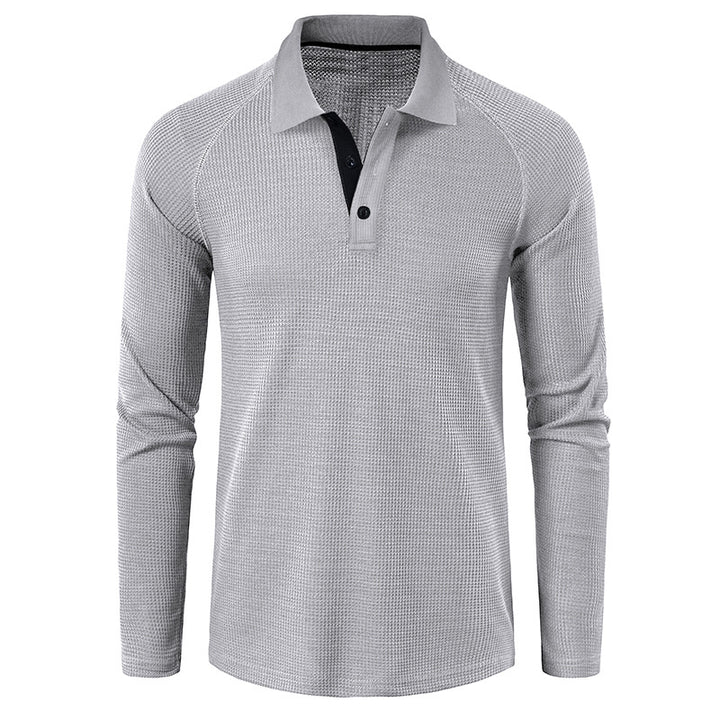 Herrer poloshirt med innovativ strukturdesign og afslappet snit Stilla