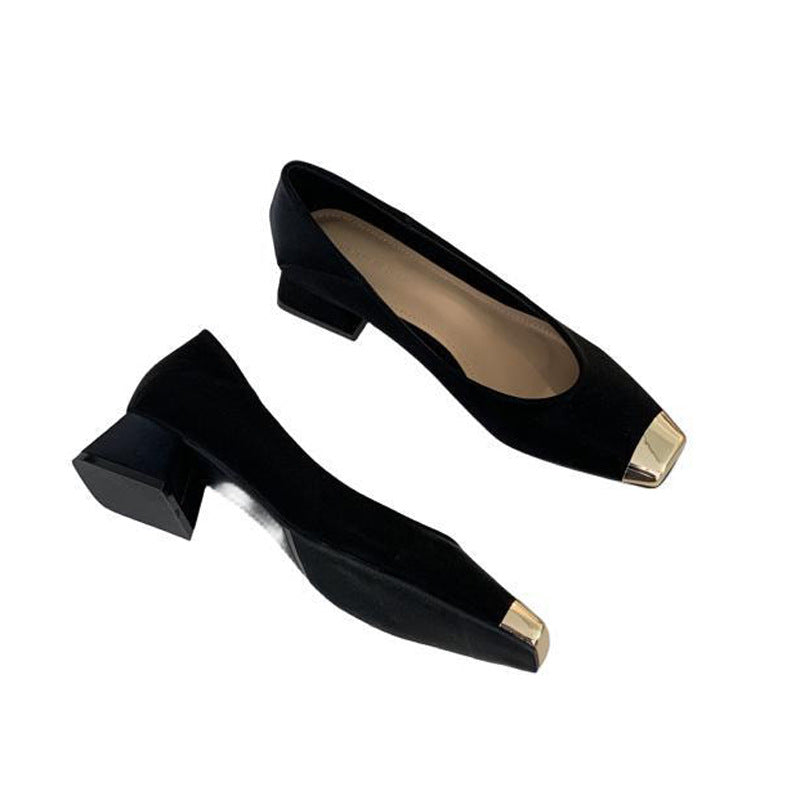 Dame Elegant Komfort-pumps med smart clip-design og gyldne accenter Stilla