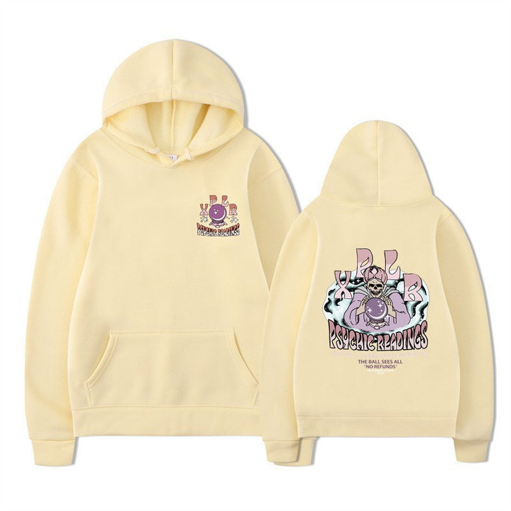 Dame hoodie med kreativ grafisk design Skovae