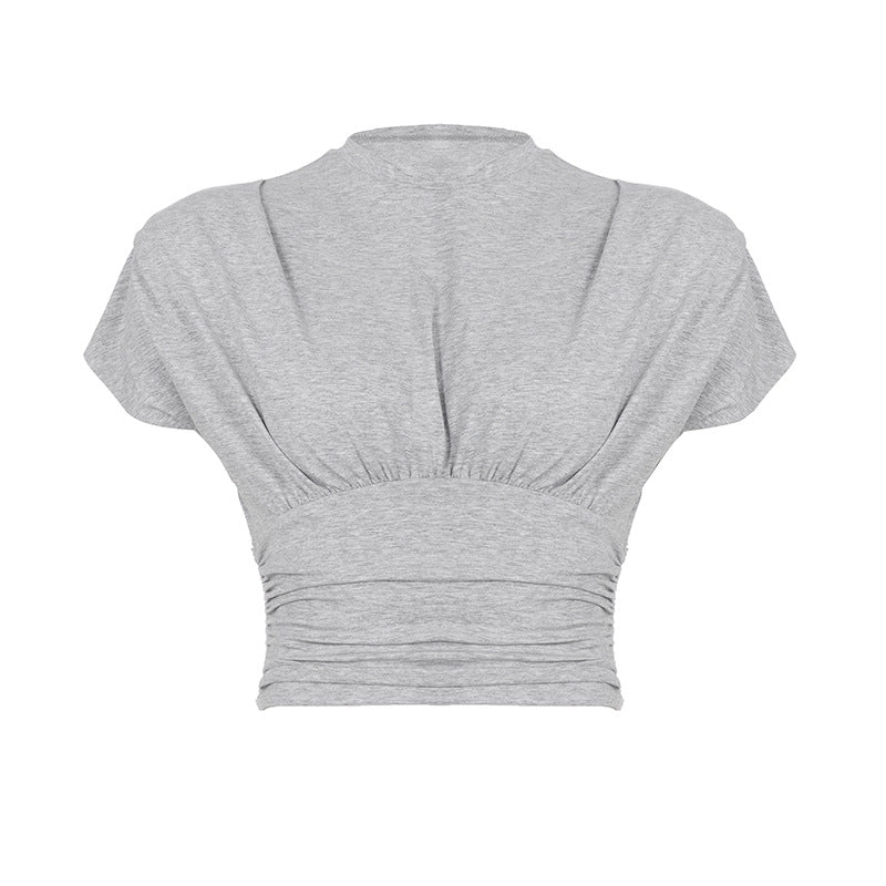 Damer casual oversized top med flæsedetaljer Skovae