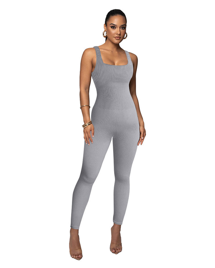 Dame Figurtilpasset Strik-Jumpsuit Stilla