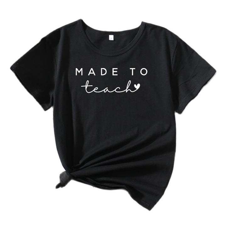 Kvinder Grafik Lærer T-Shirt Stilla