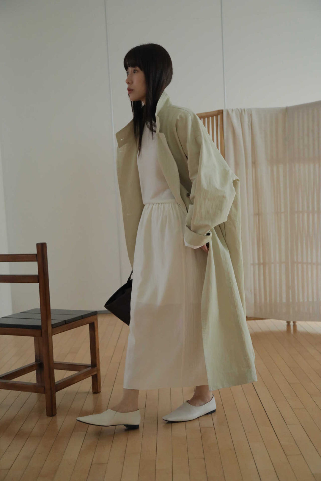 Dame elegant Oversized-trenchcoat med kvalitetslinned og afslappet snit Stilla