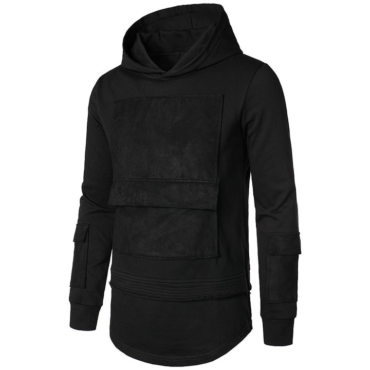 Herrer Stilfuld Højkrave Hoodie med Multifunktionslomme Design Stilla