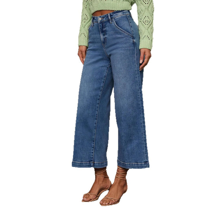 Damer Løst skåret jeans med høj talje og moderne kant Stilla
