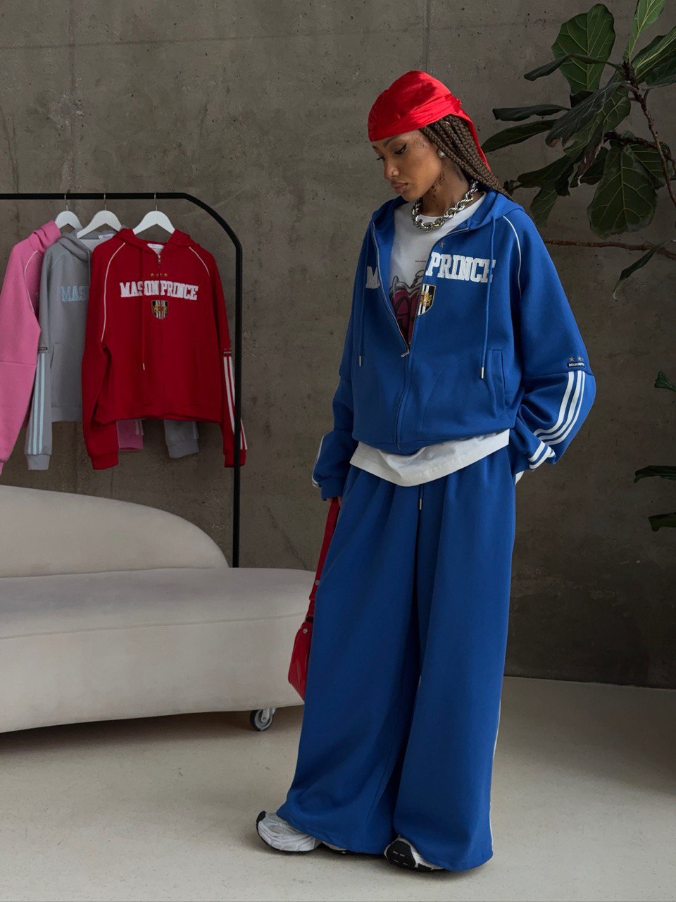 Kvinders sporty fritidssæt med løst skåret hoodie og løst pasformede bukser Stilla