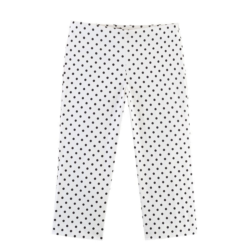 Dame Mode Culotte-Bukser i tidløst prik-design Skovae