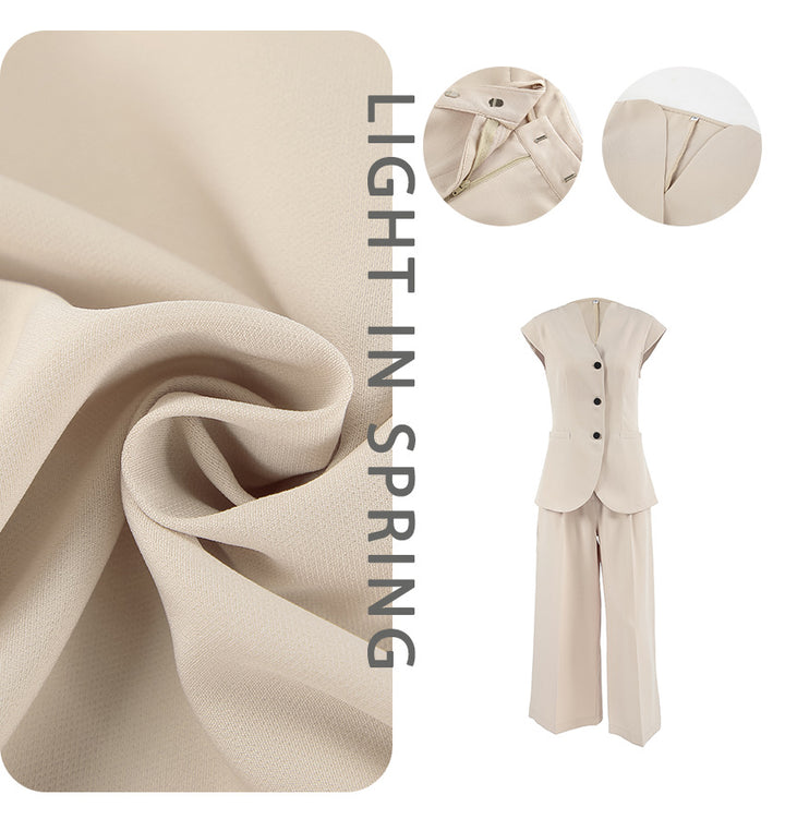Dame blazer med vidde ben og elegant snit Stilla