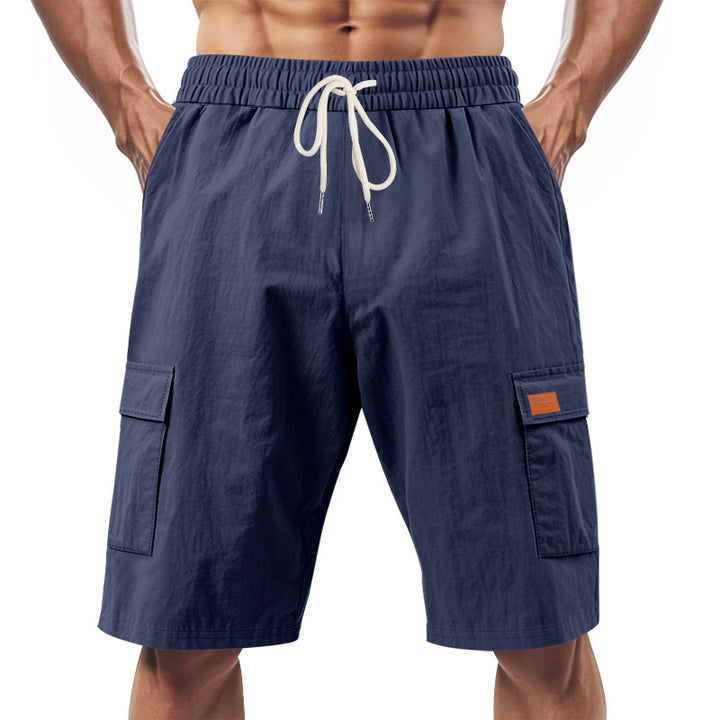 Herrer praktiske Cargo-Shorts med elastisk talje og sidelommer Stilla