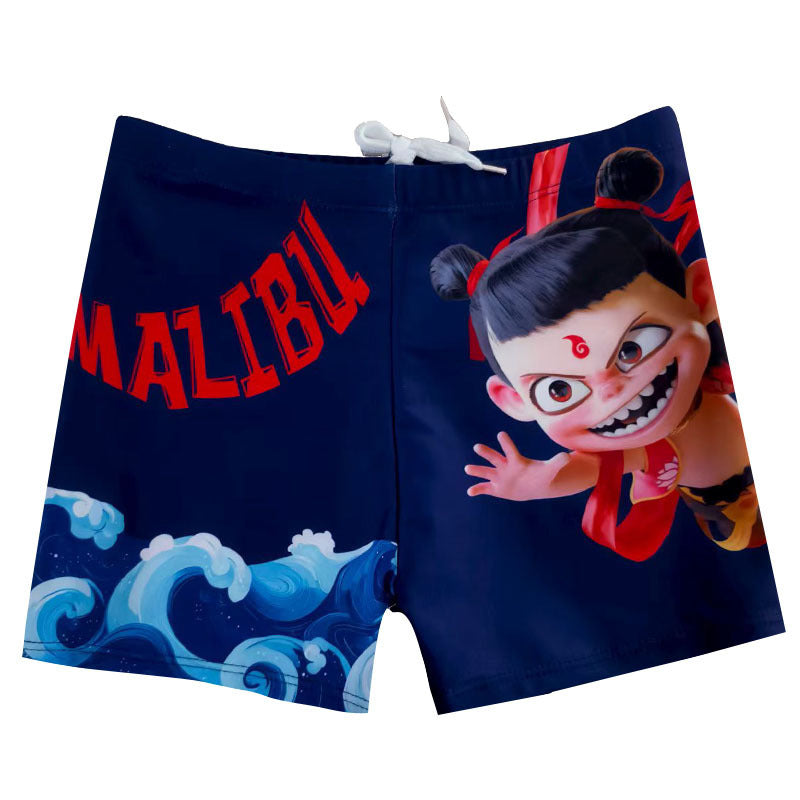 Drengernes bad shorts med maritimt motiv Skovae