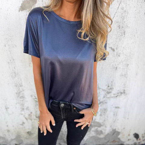 Dame Skinnende Kortærmet T-shirt Stilla