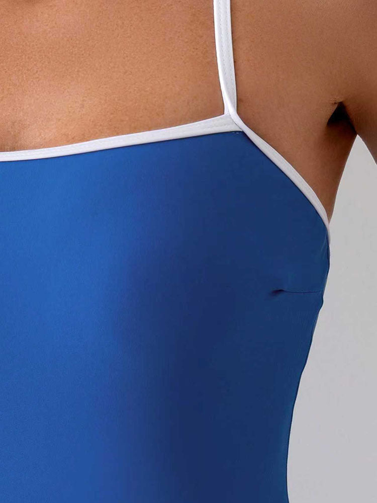 Dame Sporty Swimsuit med høj benudskæring Skovae
