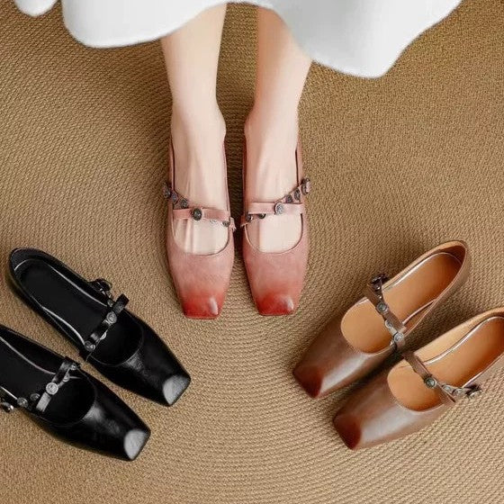 Dame Ballerina Sko med moderne ankelremme og elegante detaljer Stilla