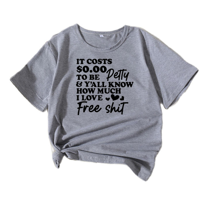 Dame Fritid Sjov Slogan T-Shirt Stilla