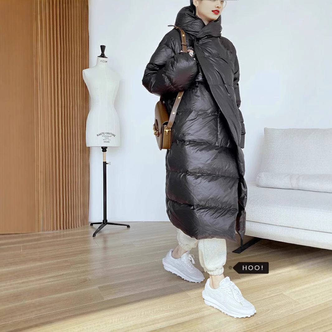 Damer quiltet oversized dunfrakke Stilla
