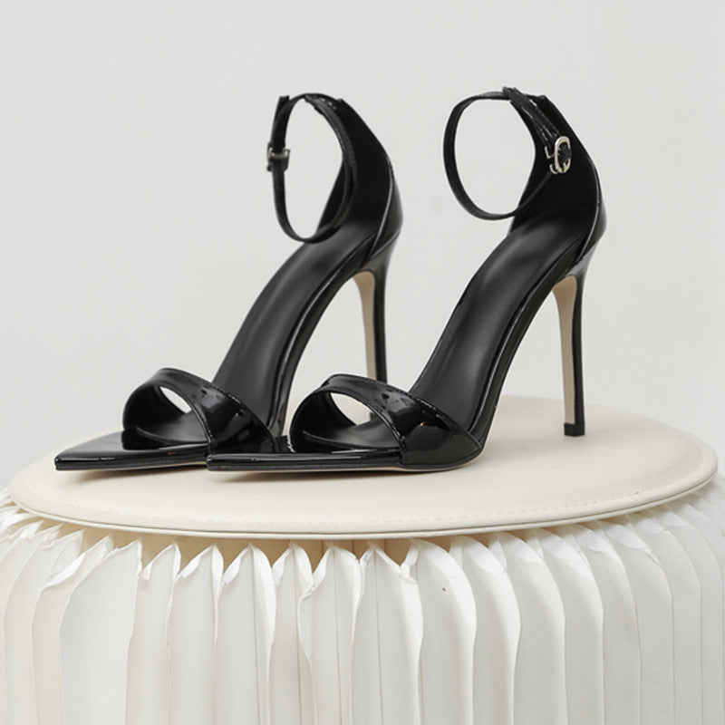 Dame High Heel Sandaler med spidse tæer og elegant remdesign Stilla