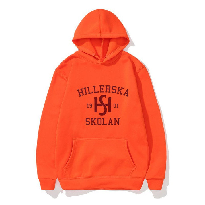 Kvinders hætte sweatshirt med klassisk skolemotiv og hyggelig indvendig for.