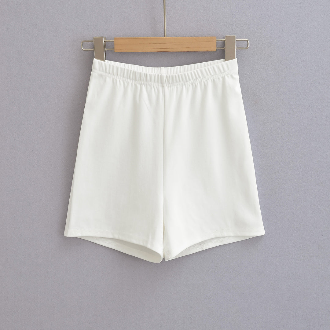 Dame Sportliche Fritidshort i let bomuldsblanding med elastisk talje Stilla