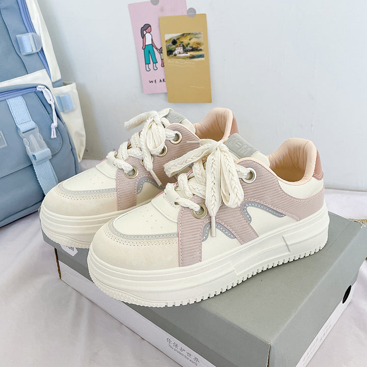 Dame Chunky Sneakers i moderne komfort-design med åndbar overfladestruktur og støddæmpende fodseng Stilla