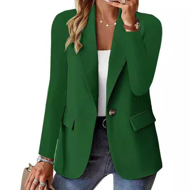 Dame moderne blazer med figursyet snit og praktiske lommer Stilla