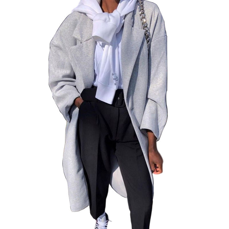 Dame Oversized Frakke I Det Elegante Design Skovae