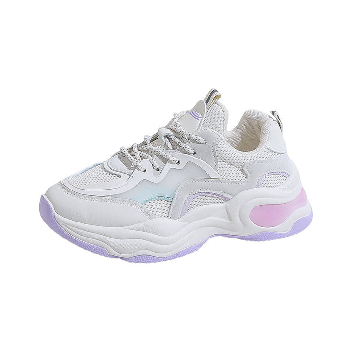 Dame Syntetiske Sport Sneakers med åndbart mesh og støddæmpende sålprofil Stilla