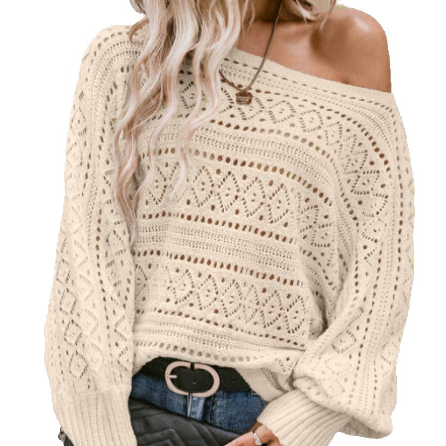 Femme Loose-Fit Åben-Strik Pull Stilla