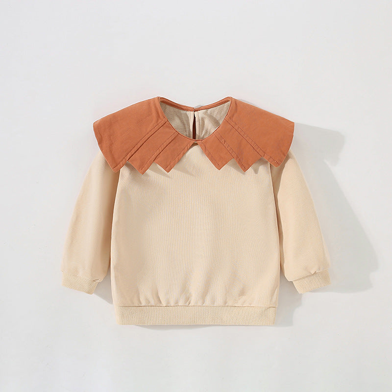 Pige Stilfuld Sweatshirt med Dramatisk Krave Stilla
