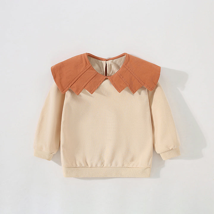 Pige Stilfuld Sweatshirt med Dramatisk Krave Stilla