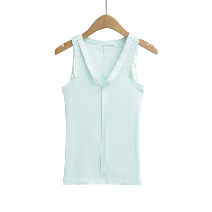Dame ærmeløs tanktop med forførende rygdetalje Stilla