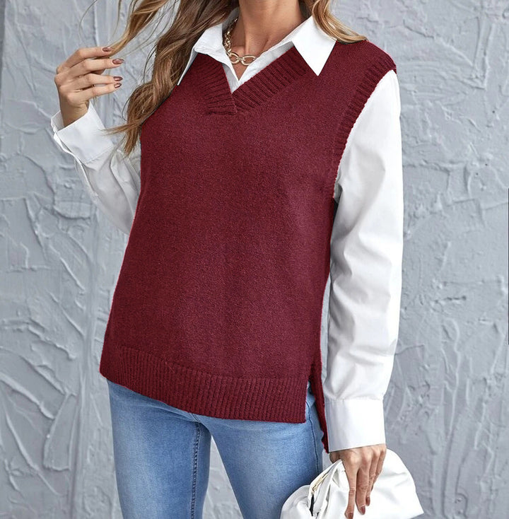 Dame elegant strikvest Stilla