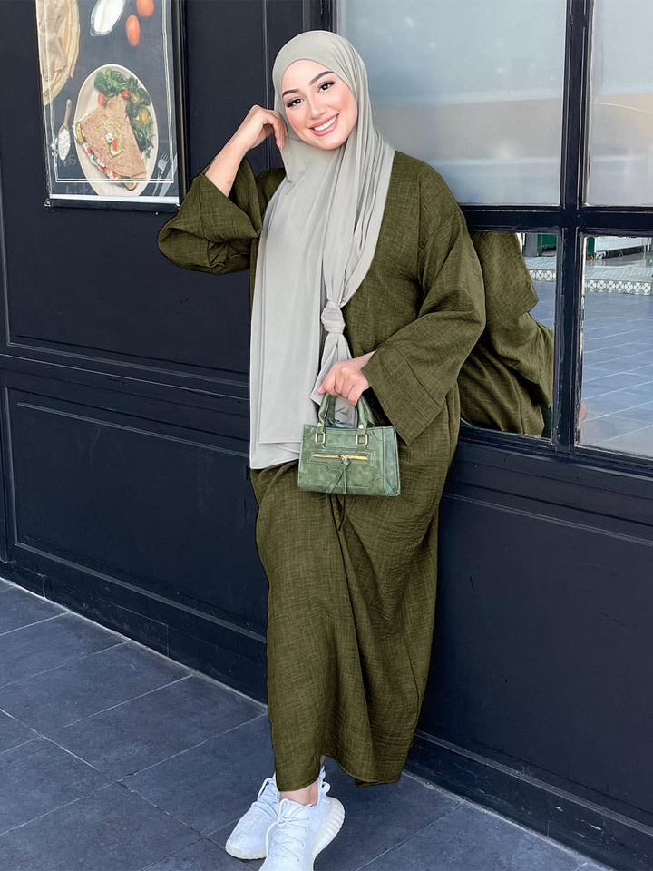 Dame Mode Kaftan med Bred Skæring Stilla