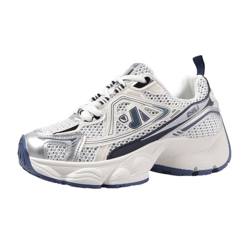 Dame Sporty Fitness Sneakers med åndbar mesh-overflade og stødabsorberende sål Stilla
