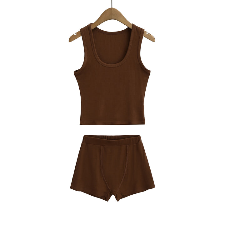 Dame Sportslig overdel og shorts sæt med åndbart materiale og behagelig pasform Stilla