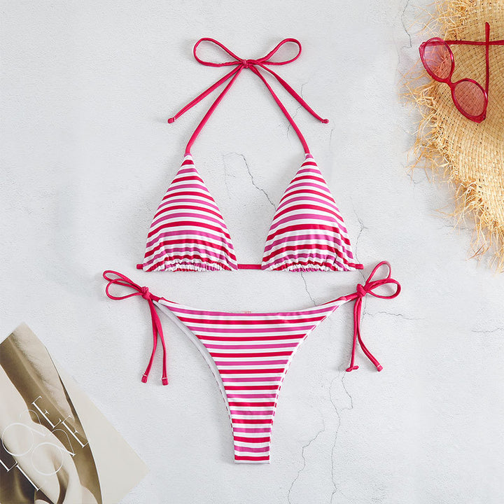 Damer Triangel-Bikini med justerbare bindebånd Skovae