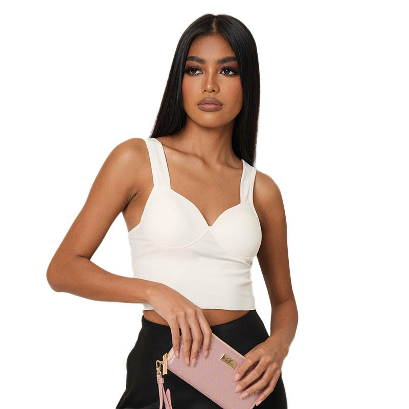 Dame Crop Top med komfortabel pasform og elegant udskæring Skovae