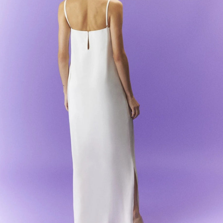 Femme Minimalist Floral Maxi Kjole Stilla