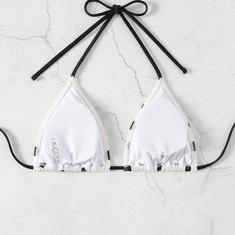 Dame Triangel-Bikini top med legende prikmønster Skovae