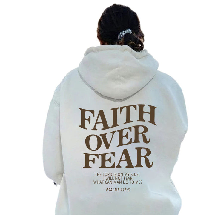 Dame hoodie med inspirerende tekst og høj kvalitet håndværk Skovae