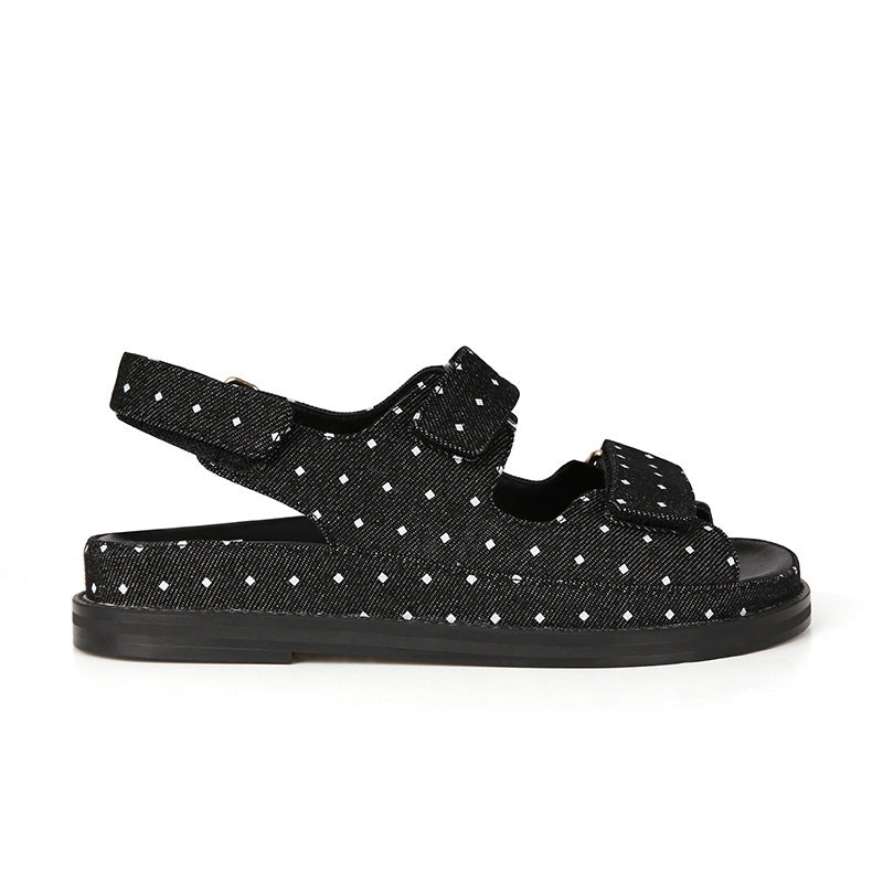 Dame Komfort Casual Slingback Sandaler med justerbare Remme Stilla