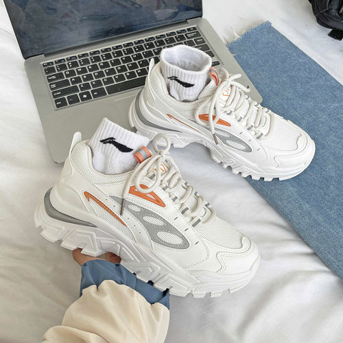 Dame Sporty Chunky Sneakers med åndbart mesh-design og skridsikker sål Stilla