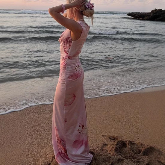 Femme Elegant Raffineret Maxikjole Stilla