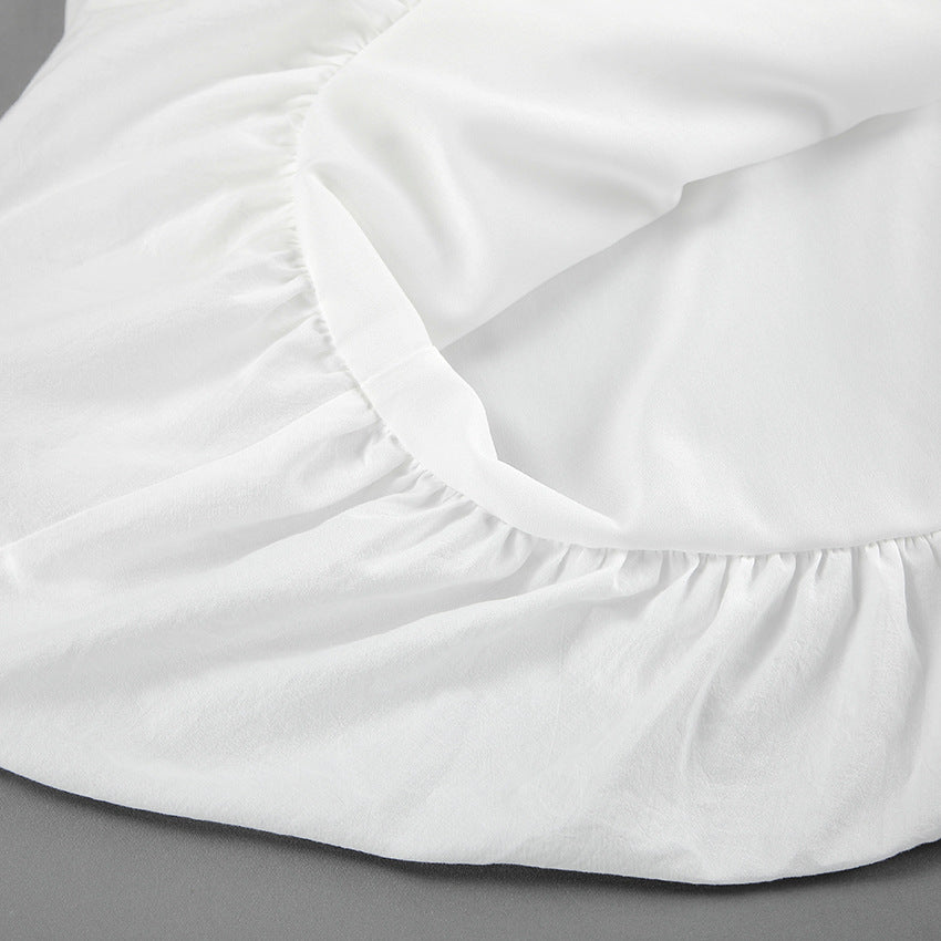 Dame Elegant strikpullover med voluminøse ærmer og smart kant Stilla