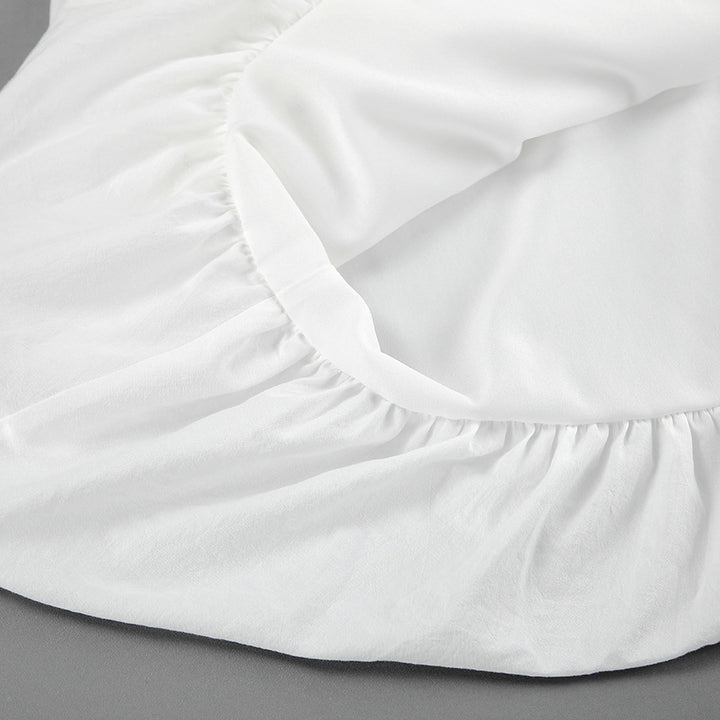 Dame Elegant strikpullover med voluminøse ærmer og smart kant Stilla