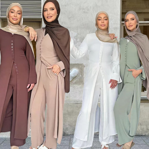 Kvinders jumpsuit med elegant knappedesign og brede ben Skovae