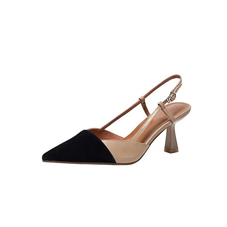 Kvinders Slingback hæl sko med moderne snit og elegant spids Stilla